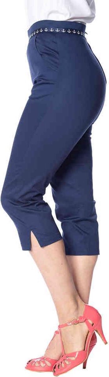 Dancing Days Capri broek -M- SAIL AWAY ANCHOR Blauw