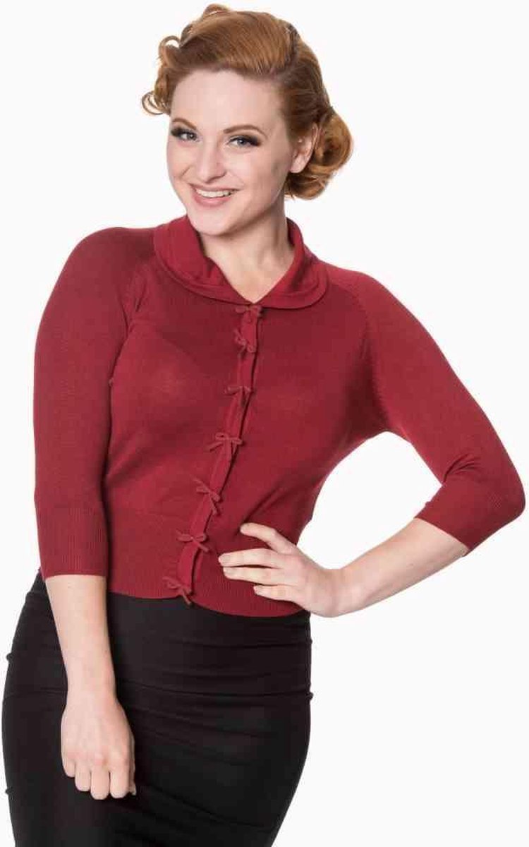 Dancing Days Cardigan -2XL- April Bordeaux rood