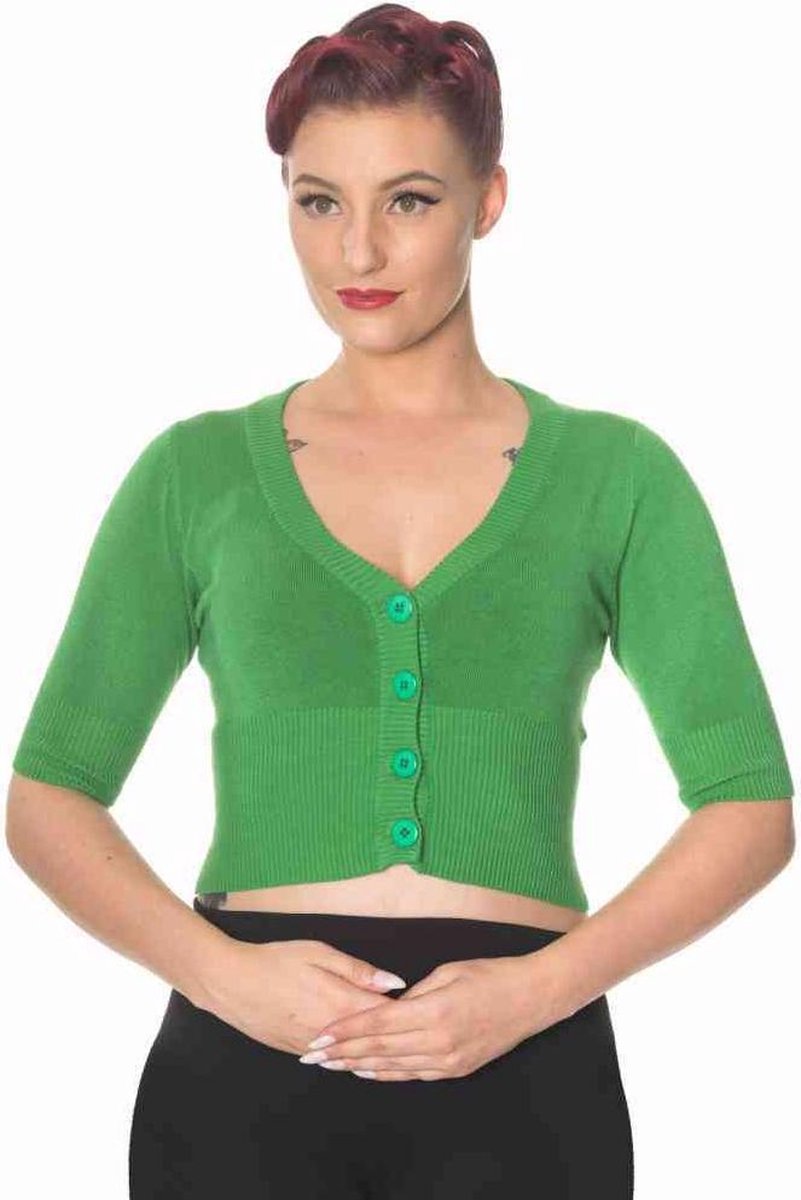 Dancing Days Cardigan -2XL- OVERLOAD Groen