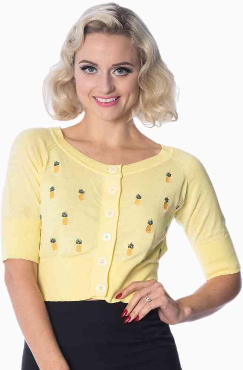 Dancing Days Cardigan -2XL- PINEAPPLE Geel