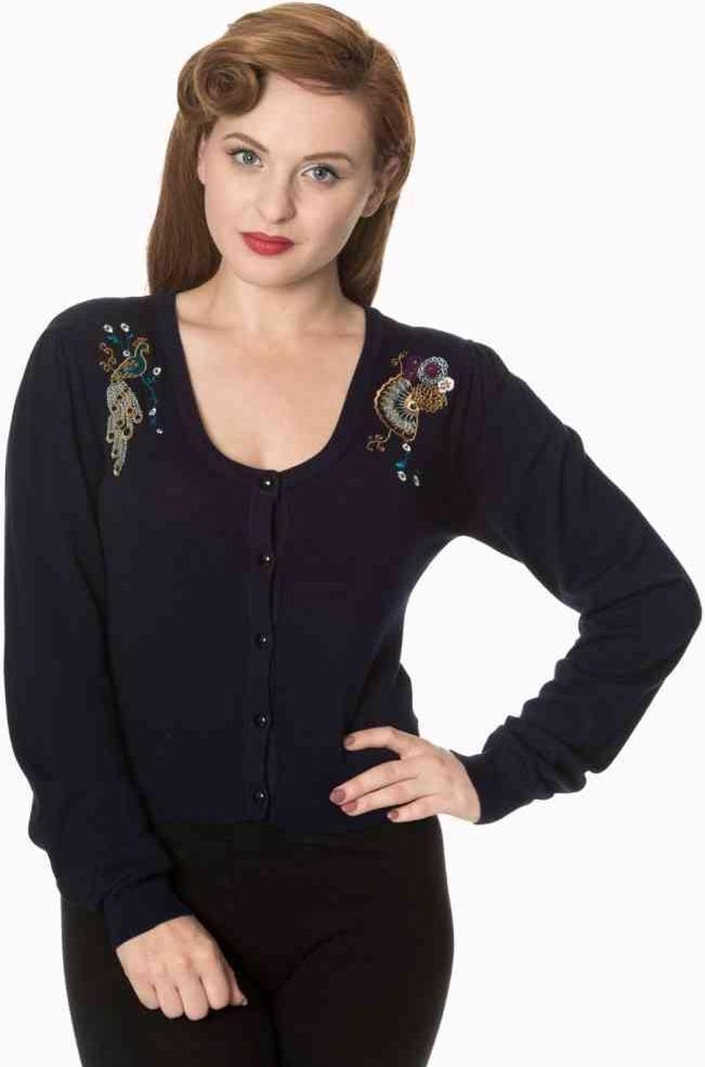 Dancing Days Cardigan -2XL- PROUD PEACOCK Blauw