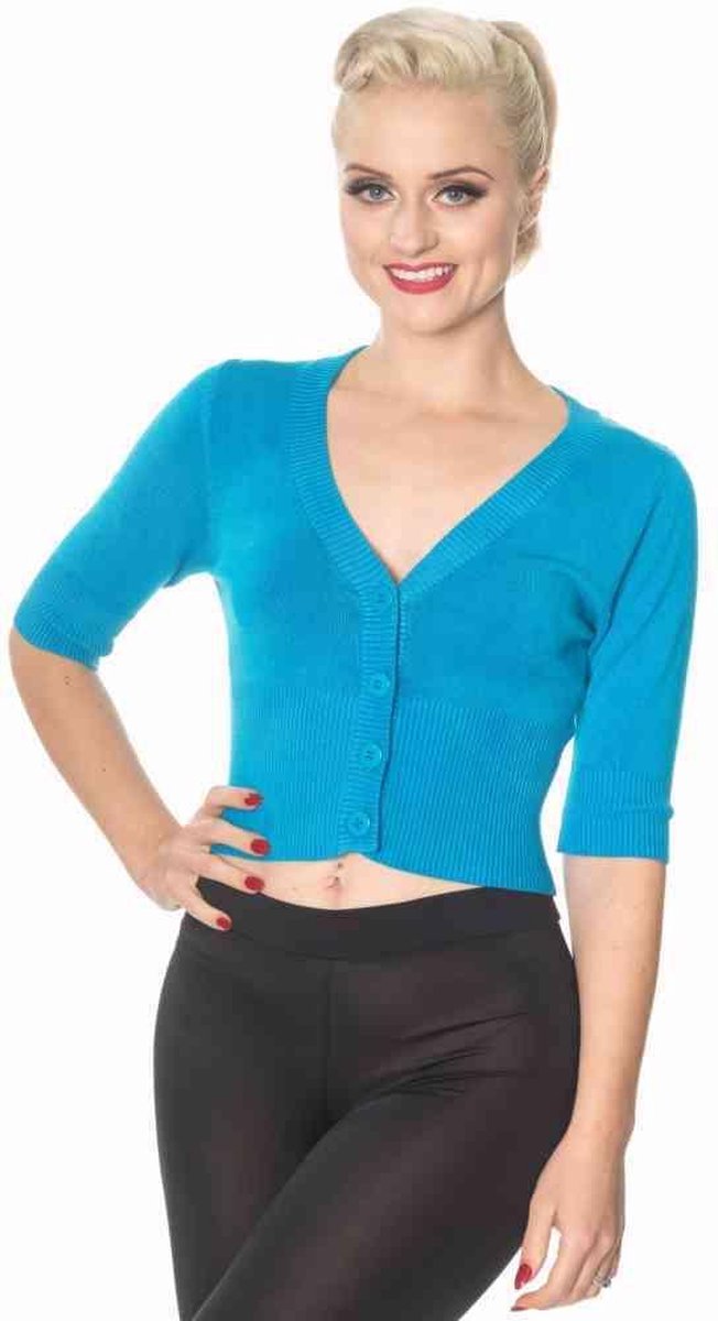 Dancing Days Cardigan -3XL- OVERLOAD Blauw