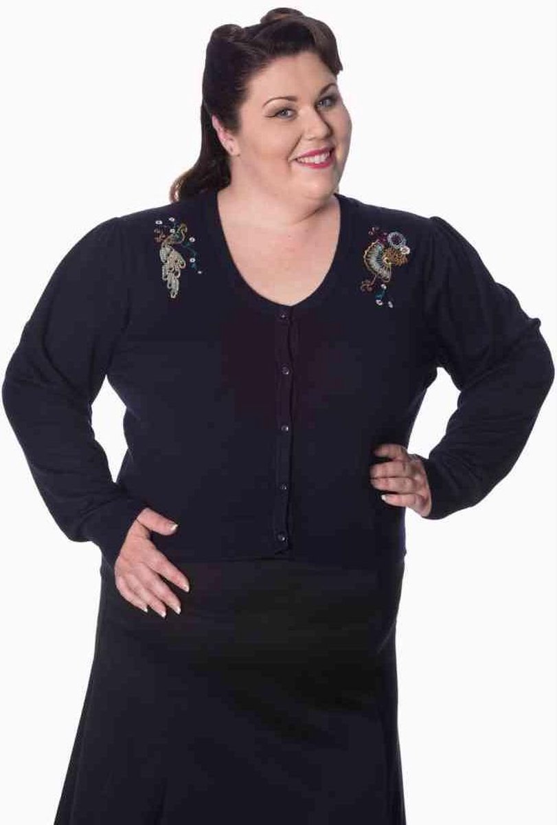 Dancing Days Cardigan -4XL- PROUD PEACOCK Blauw