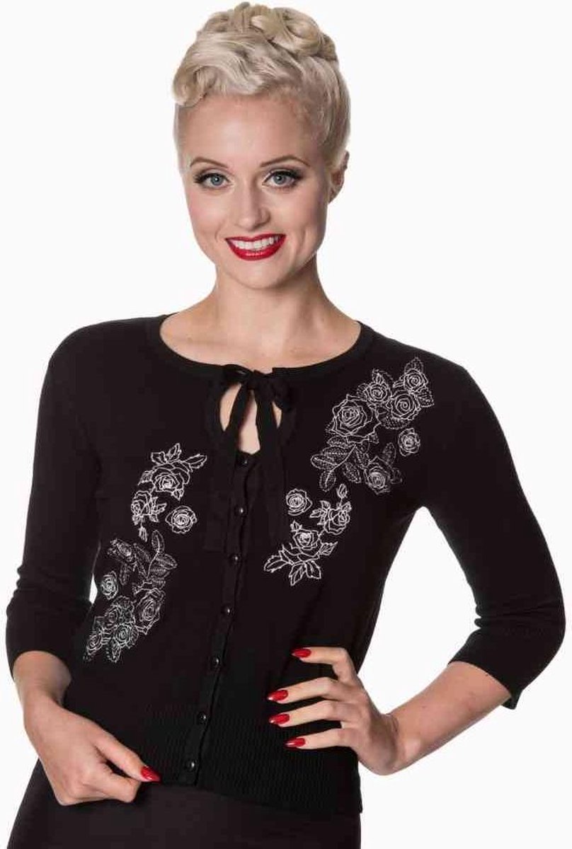 Dancing Days Cardigan -L- DELILAH Zwart