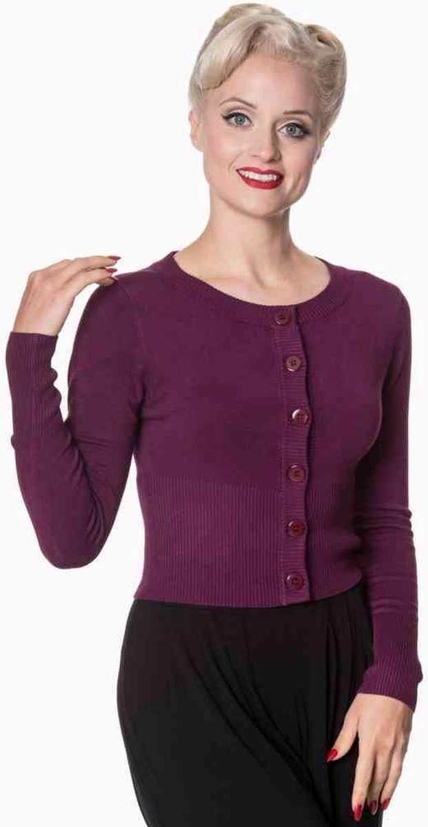 Dancing Days Cardigan -L- DOLLY Paars