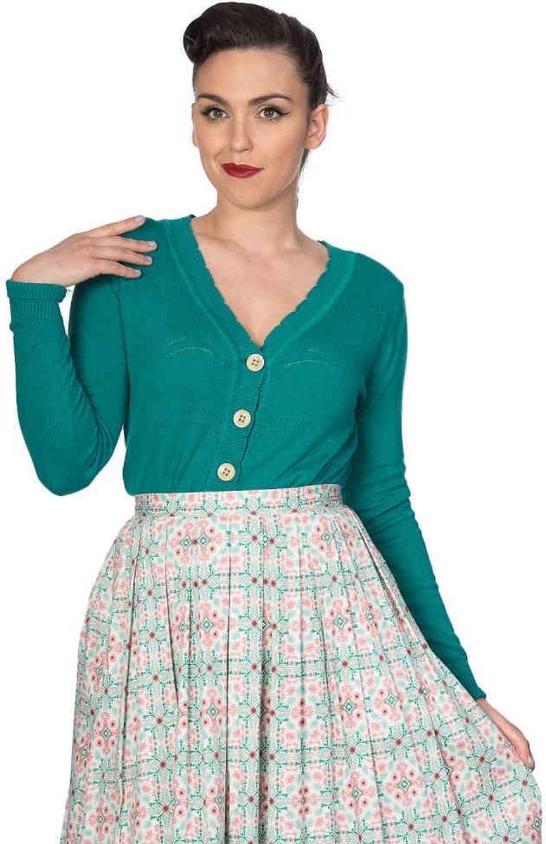 Dancing Days Cardigan -L- JUNE Groen