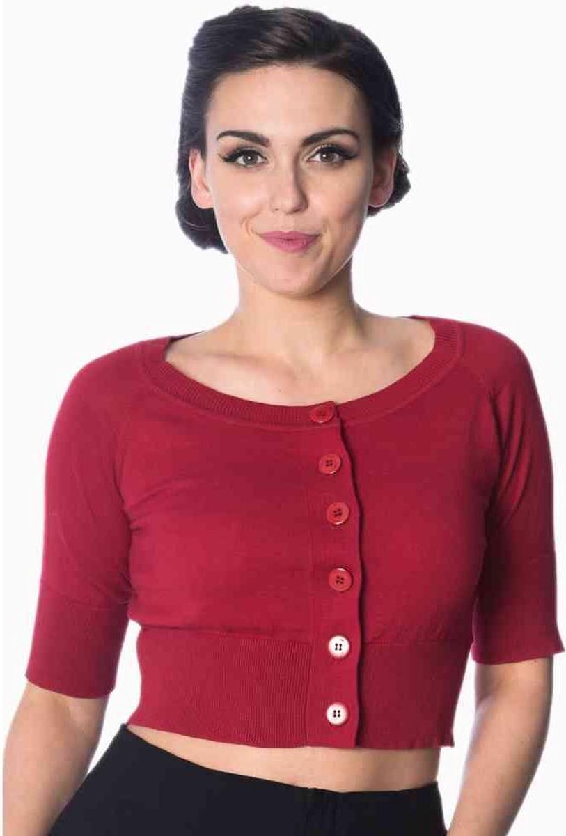 Dancing Days Cardigan -L- Raven Rood