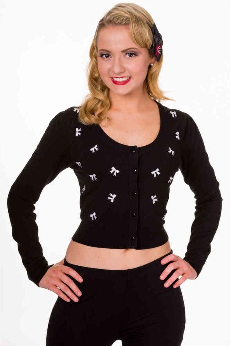 Dancing Days Cardigan -L- Sweet Emotion Zwart/Wit