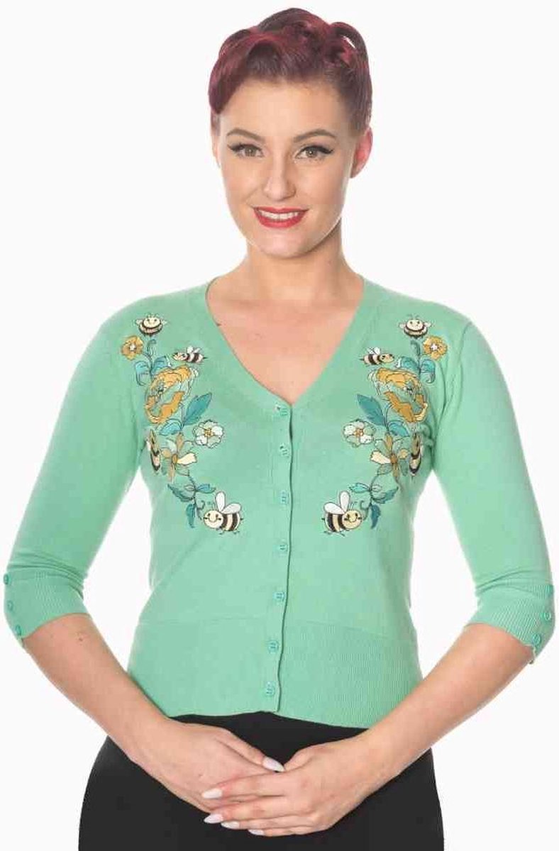 Dancing Days Cardigan -M- Flickers Groen