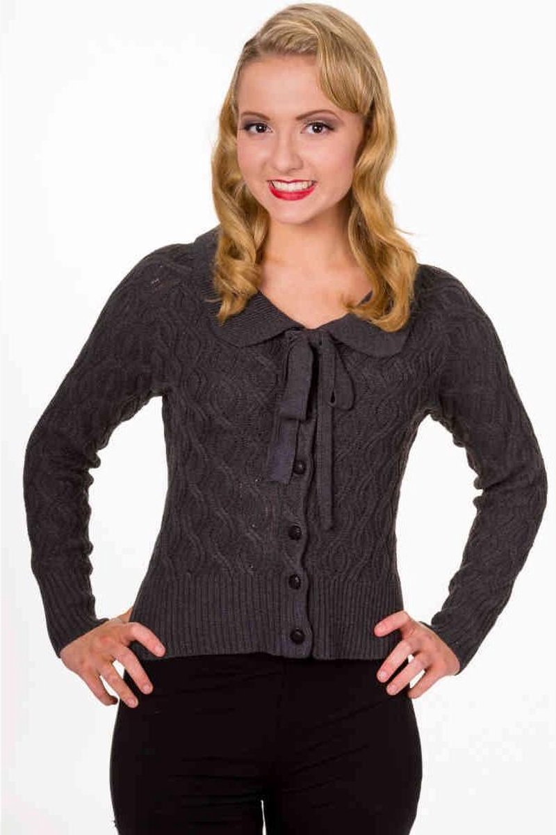 Dancing Days Cardigan -S- Crystal Air Grijs