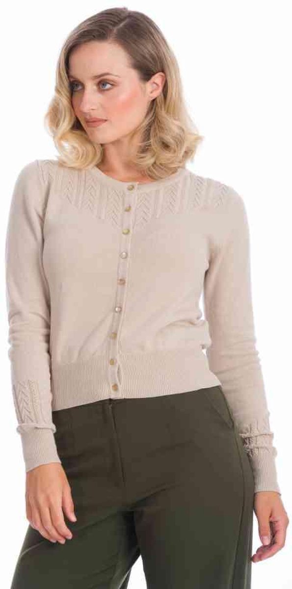 Dancing Days Cardigan -S- GOSH GIRL Beige