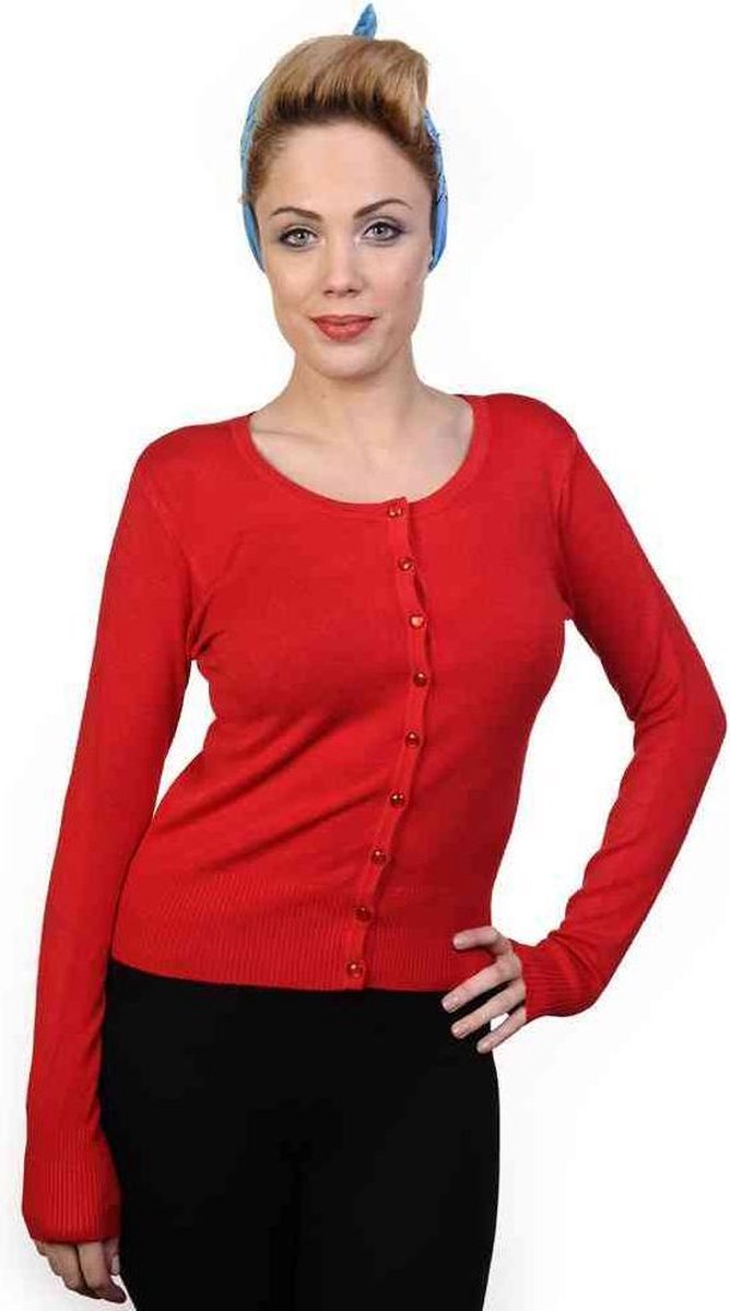 Dancing Days Cardigan -S- Getaway Rood