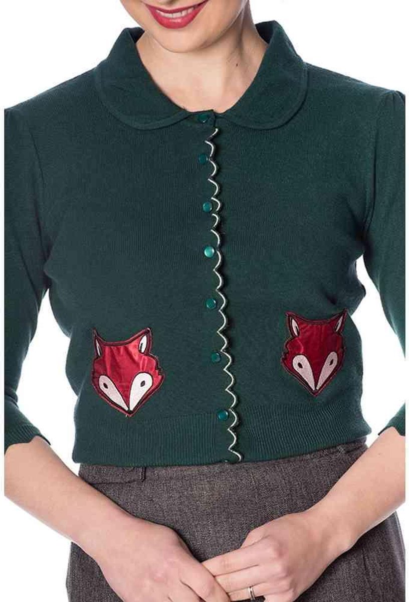 Dancing Days Cardigan -XL- FOXY Groen