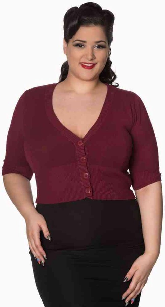 Dancing Days Cardigan -XL- OVERLOAD Rood