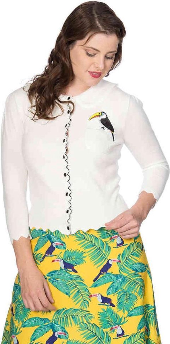 Dancing Days Cardigan -XL- TOUCAN Wit