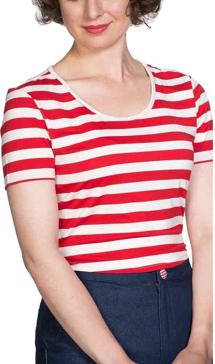 Dancing Days Dames Tshirt -2XL- LAND AHOY Rood