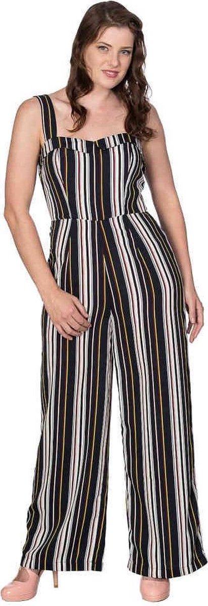 Dancing Days Jumpsuit -2XL- STRIPE Blauw