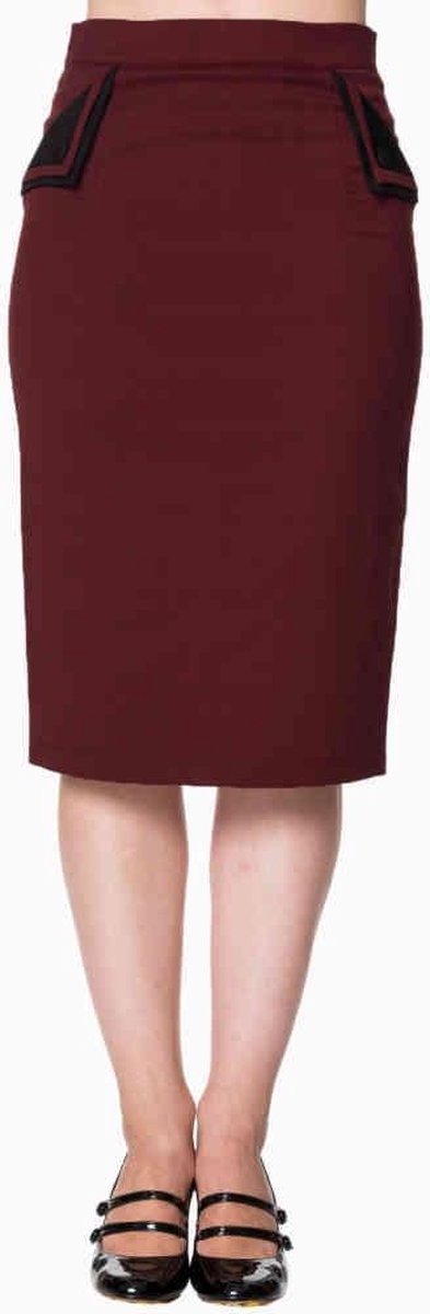 Dancing Days Kokerrok -XL- Tori Bordeaux rood