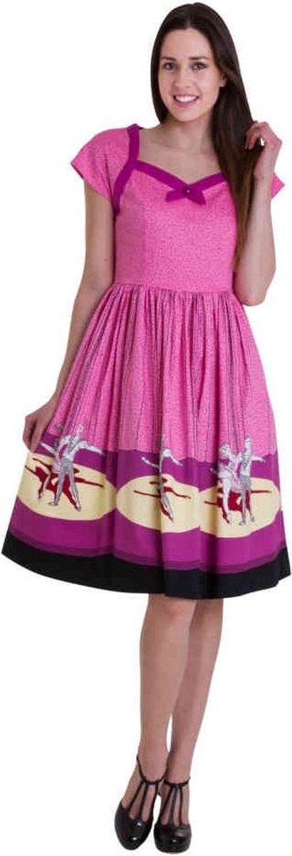 Dancing Days Korte jurk -2XL- BALLERINA BORDER Roze