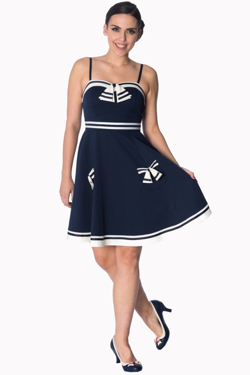 Dancing Days Korte jurk -2XL- SET SAIL Blauw