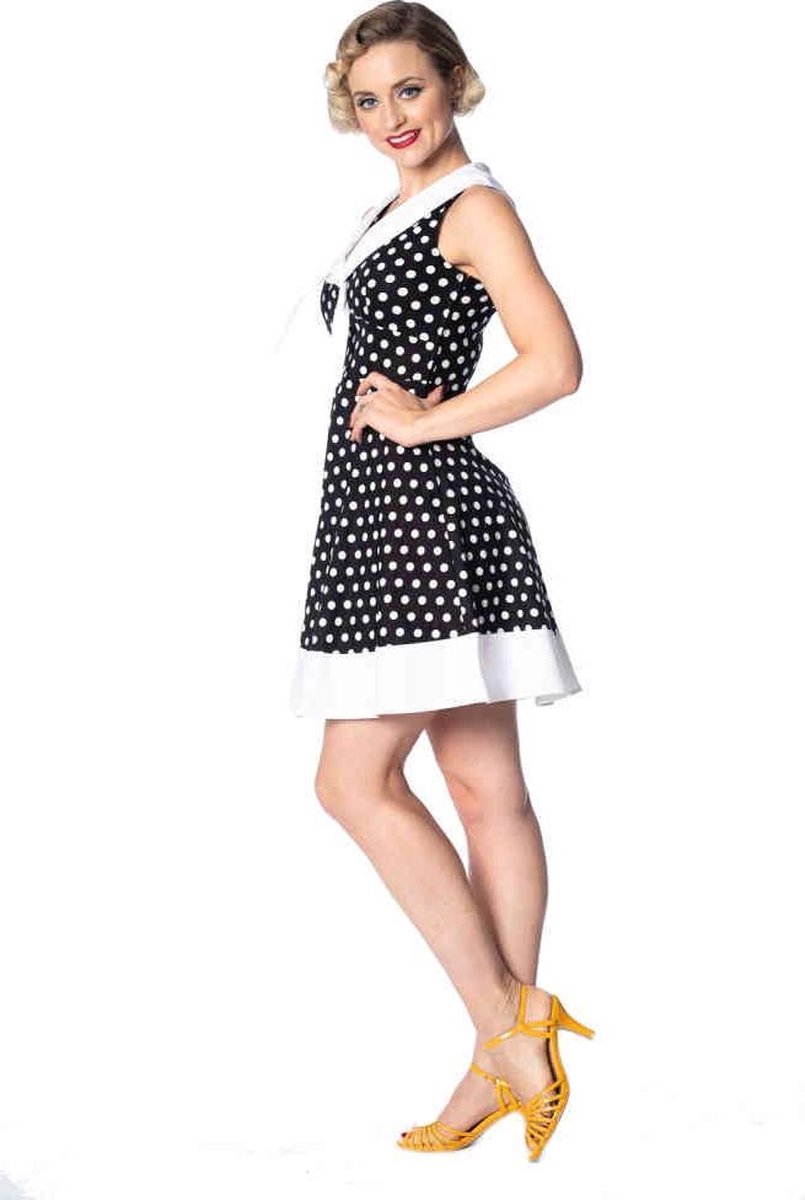 Dancing Days Korte jurk -3XL- POLKA LOVE CUTE Zwart