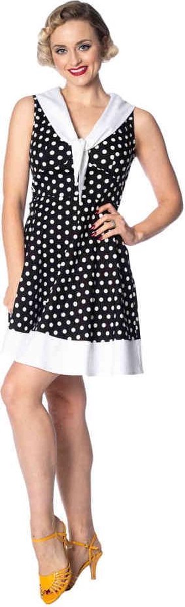 Dancing Days Korte jurk -4XL- POLKA LOVE CUTE Zwart