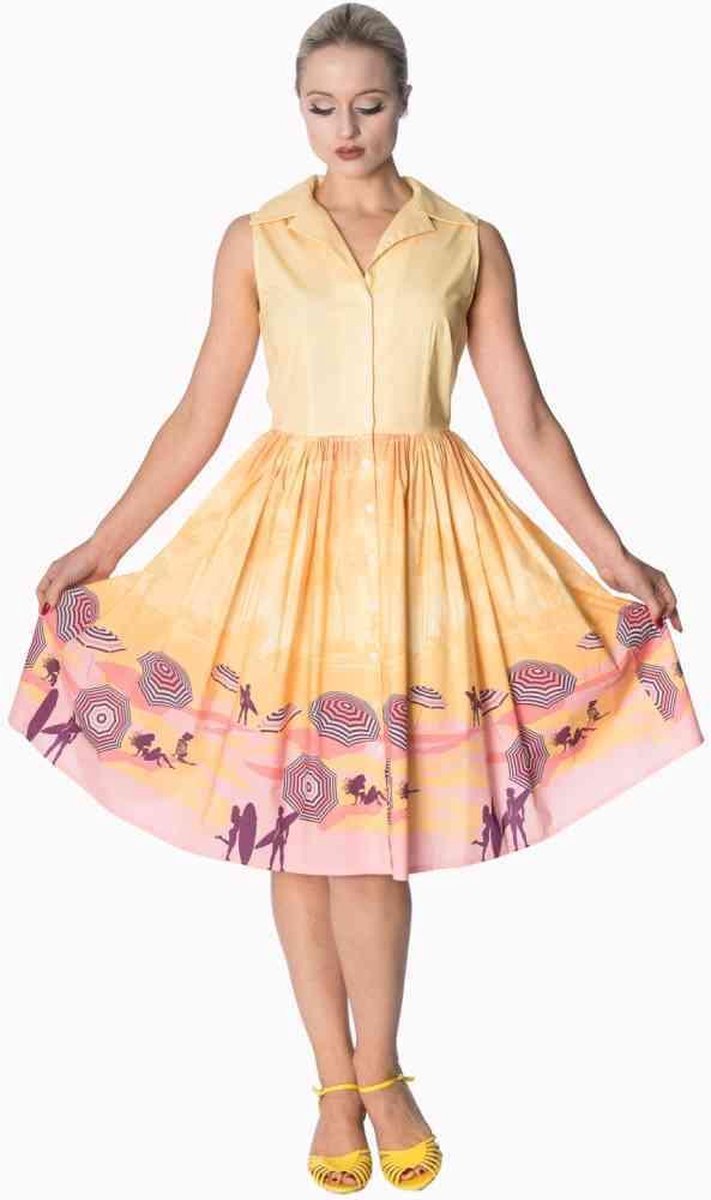 Dancing Days Korte jurk -L- PARASOL 50S Creme