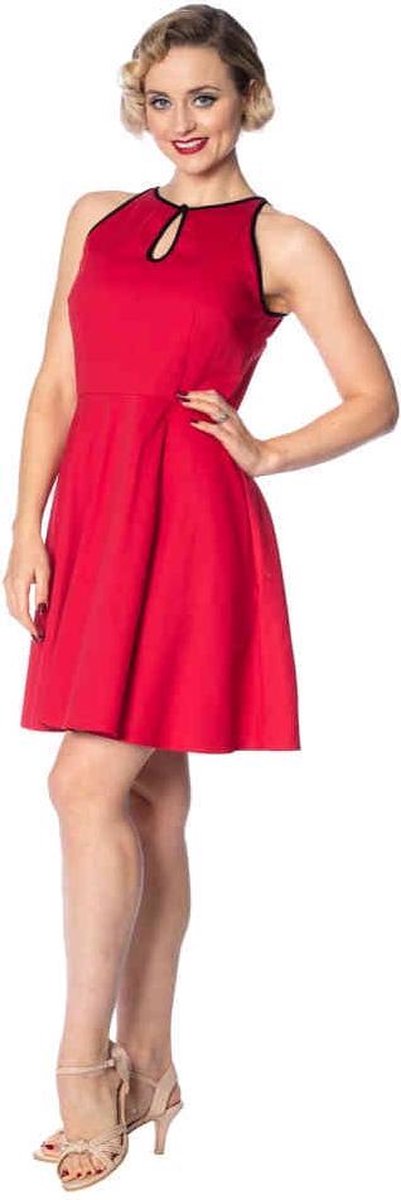 Dancing Days Korte jurk -L- ROCKIN RED KEYHOLE Rood