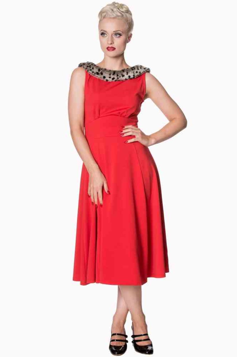 Dancing Days Lange jurk -S- CARA Rood