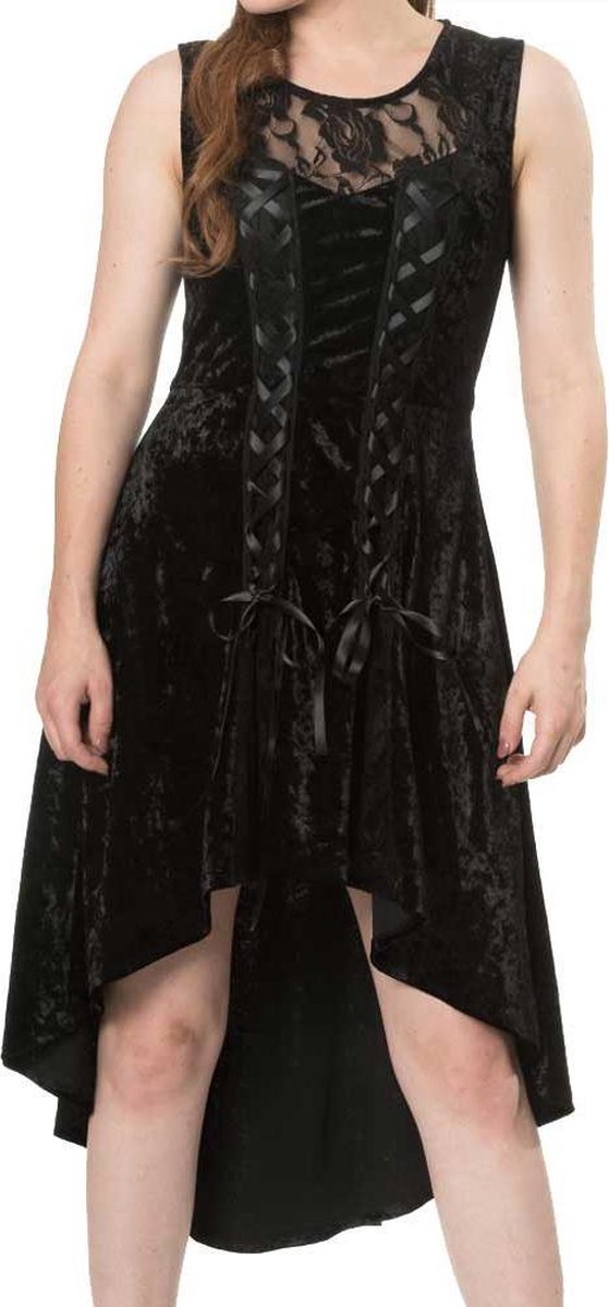 Dancing Days Lange jurk -XL- Goth Keeper Gothic Zwart