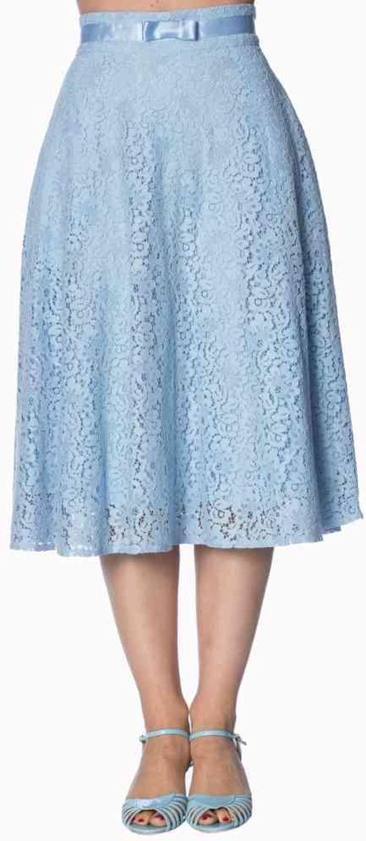 Dancing Days Lange rok -2XL- Love Lace Blauw