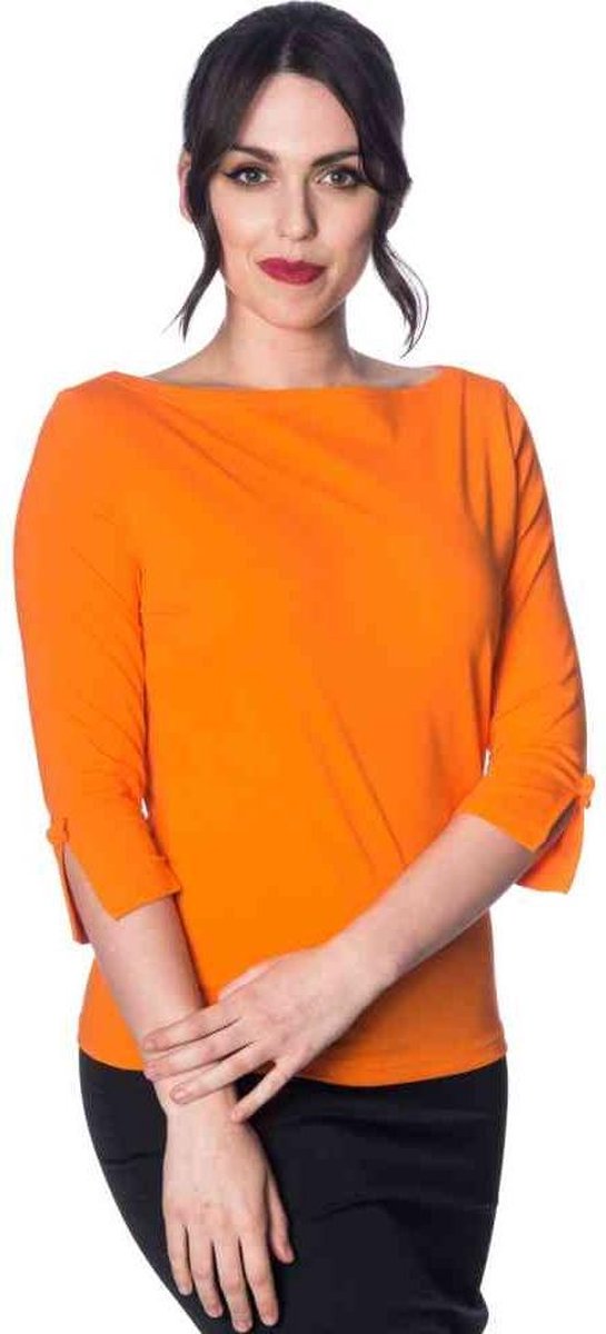 Dancing Days Longsleeve top -L- MODERN LOVE Oranje