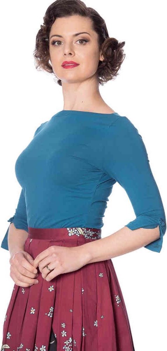 Dancing Days Longsleeve top -L- OONAGH BASIC Blauw