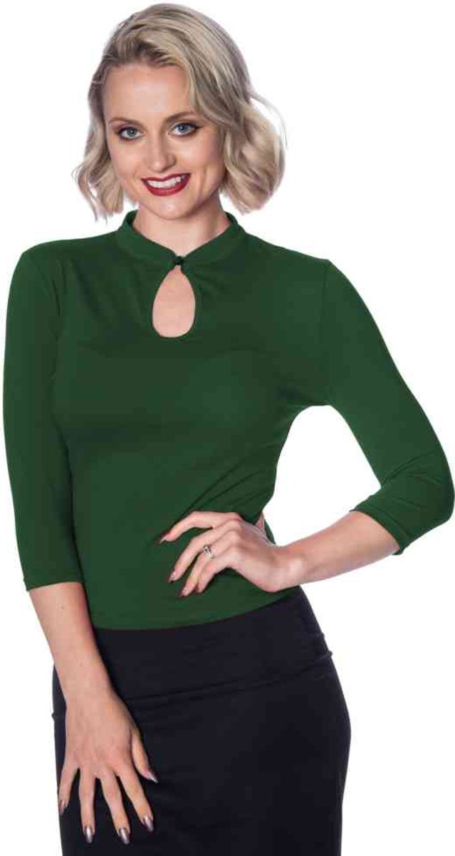 Dancing Days Longsleeve top -L- PEEK A BOO MANDARIN Groen