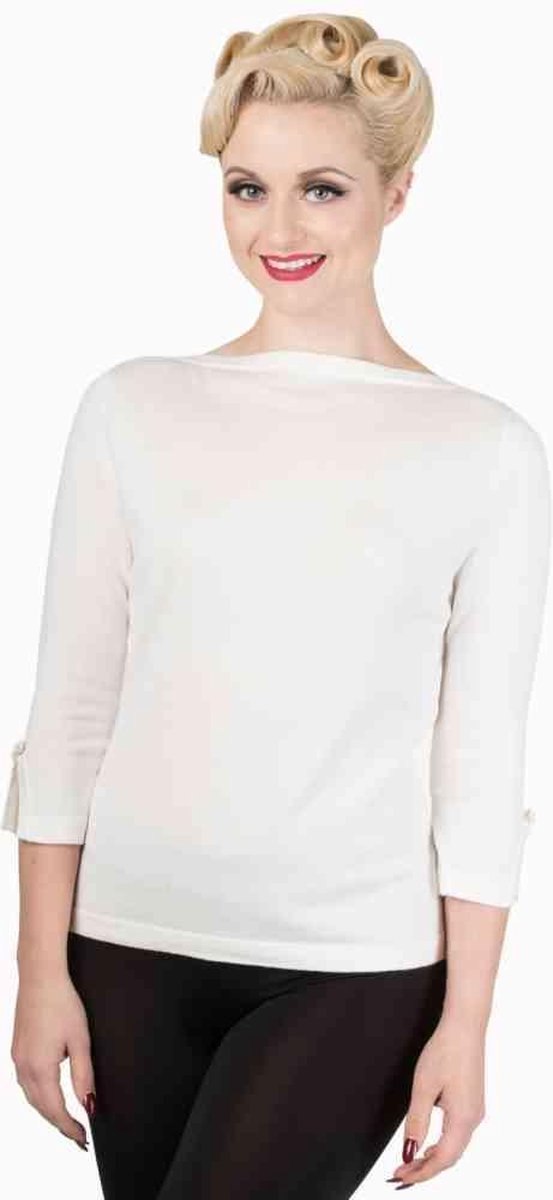 Dancing Days Longsleeve top -M- ADDICTED Creme