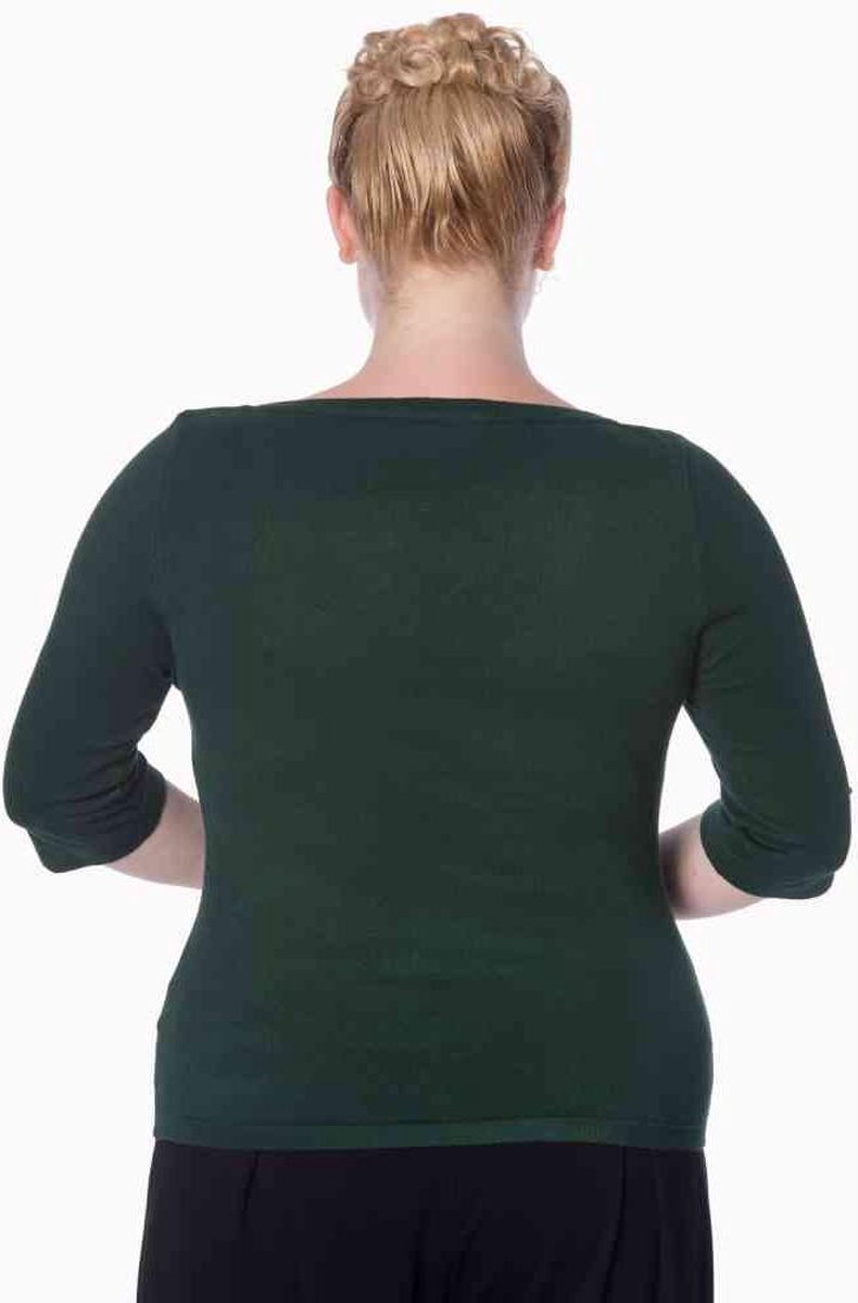 Dancing Days Longsleeve top -M- ADDICTED Groen