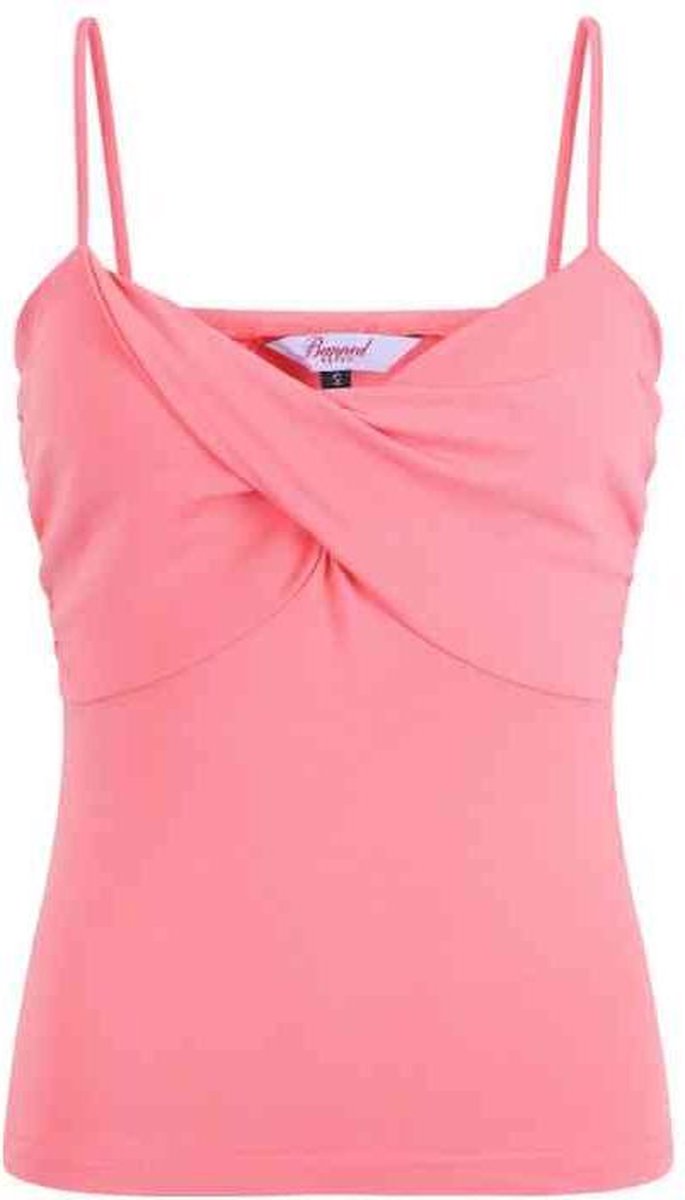 Dancing Days Mouwloze top -M- Wrap front Roze