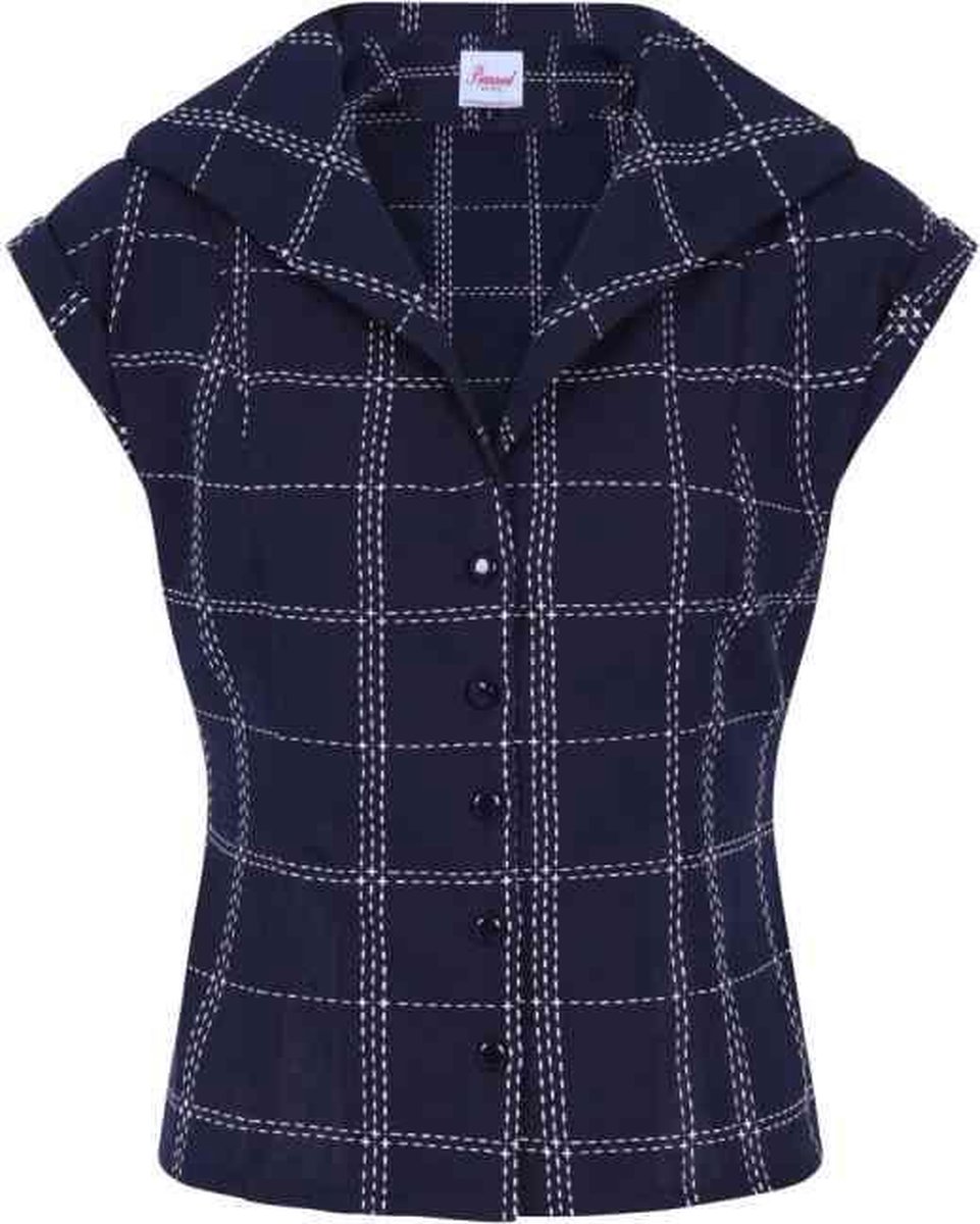 Dancing Days Mouwloze top -S- CHILL CHECKS Blauw