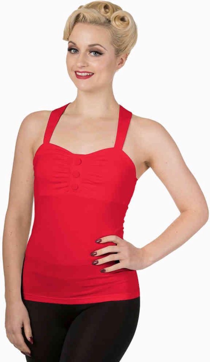 Dancing Days Mouwloze top -XL- THIS MOMENT Rood