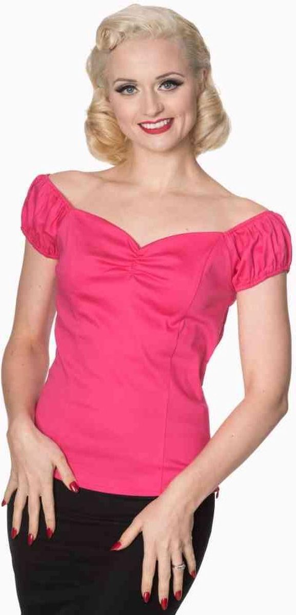 Dancing Days Off shoulder top -L- WINNIE Roze