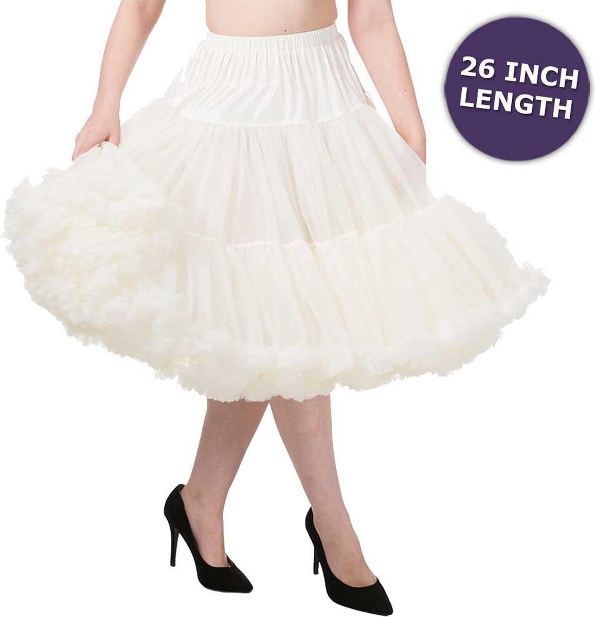 Dancing Days Petticoat -XL/XXL- Lifeforms 26 inch Creme