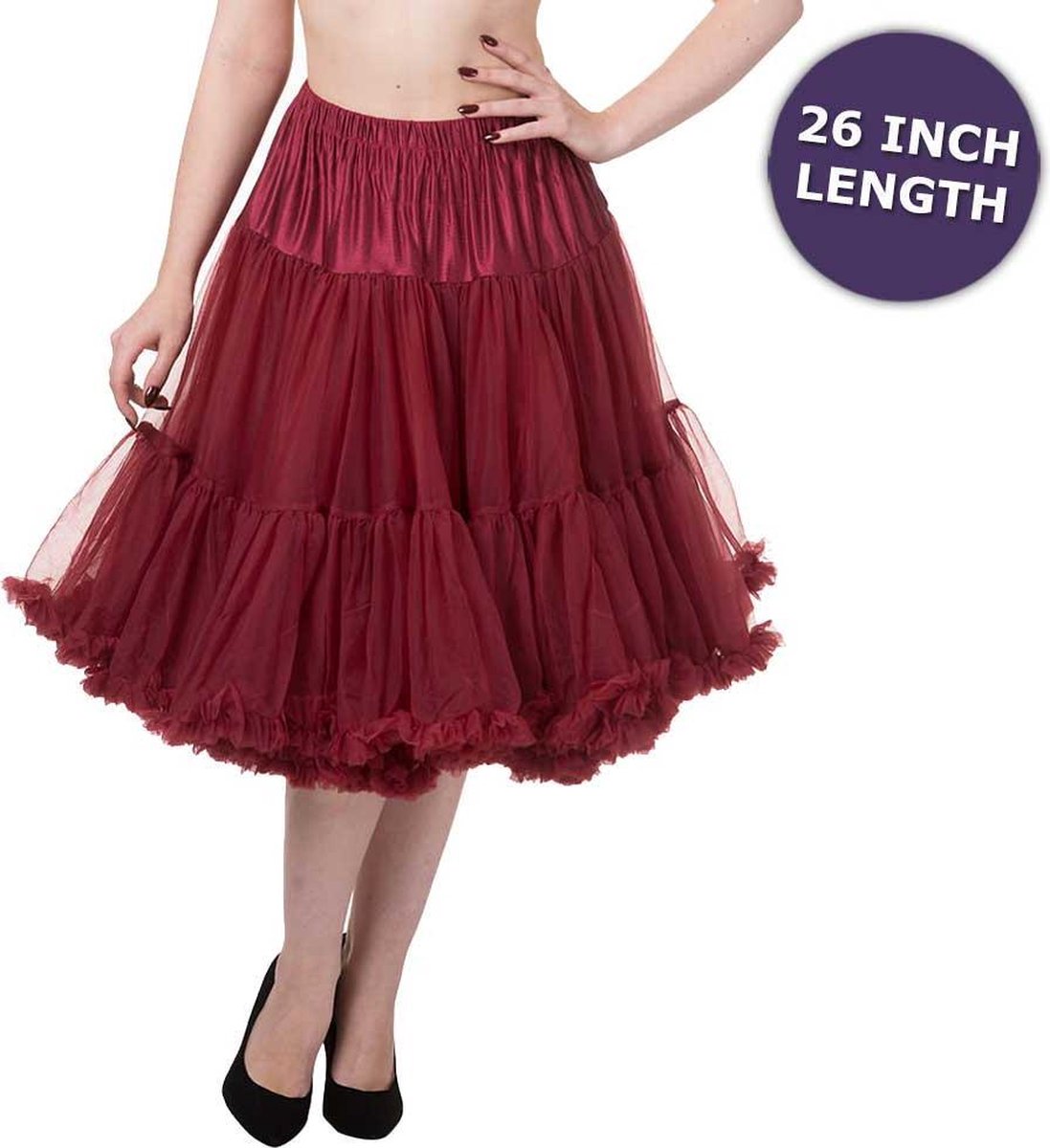 Dancing Days Petticoat -XL/XXL- Lifeforms 26 inch Rood