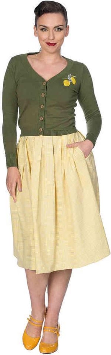 Dancing Days Rok -2XL- PREPPY Geel