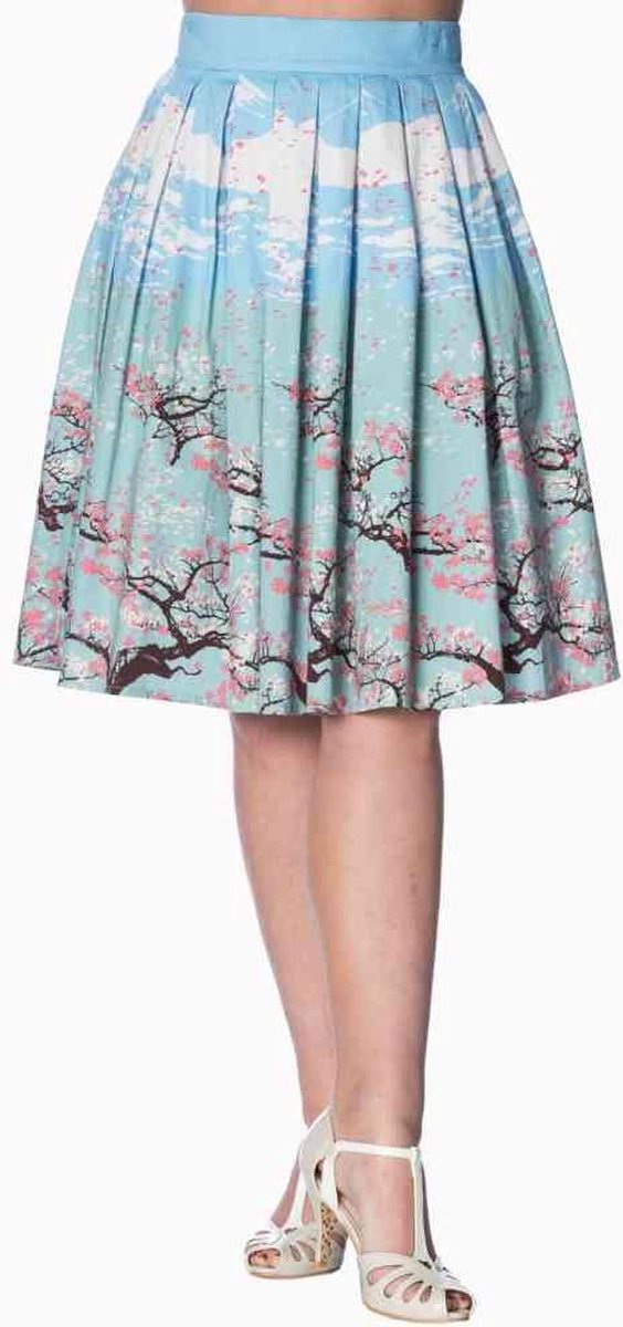 Dancing Days Rok -3XL- ORIENTAL BLOSSOM Blauw