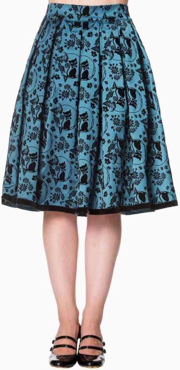 Dancing Days Rok -4XL- Sia Bella Blauw/Groen