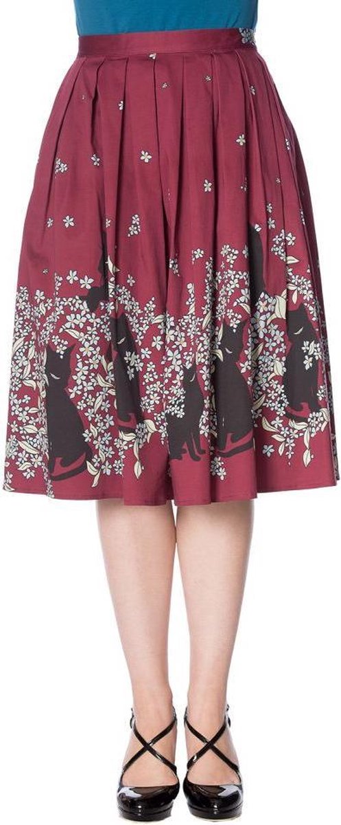 Dancing Days Rok -L- BLACK CAT BLOOM Bordeaux rood