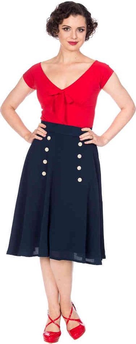 Dancing Days Rok -L- CUTE AS A BUTTON Blauw