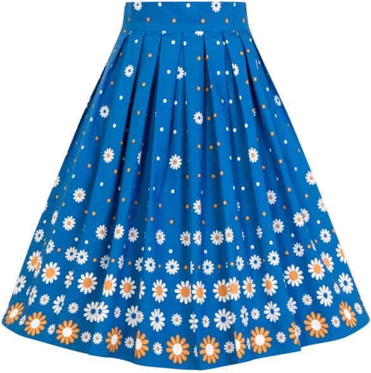 Dancing Days Rok -L- DAISY CHAIN 50S Blauw