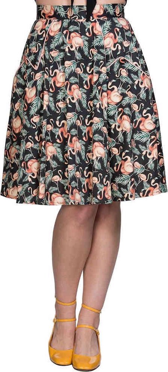 Dancing Days Rok -L- FLAMINGO HONNIE FLARE Zwart