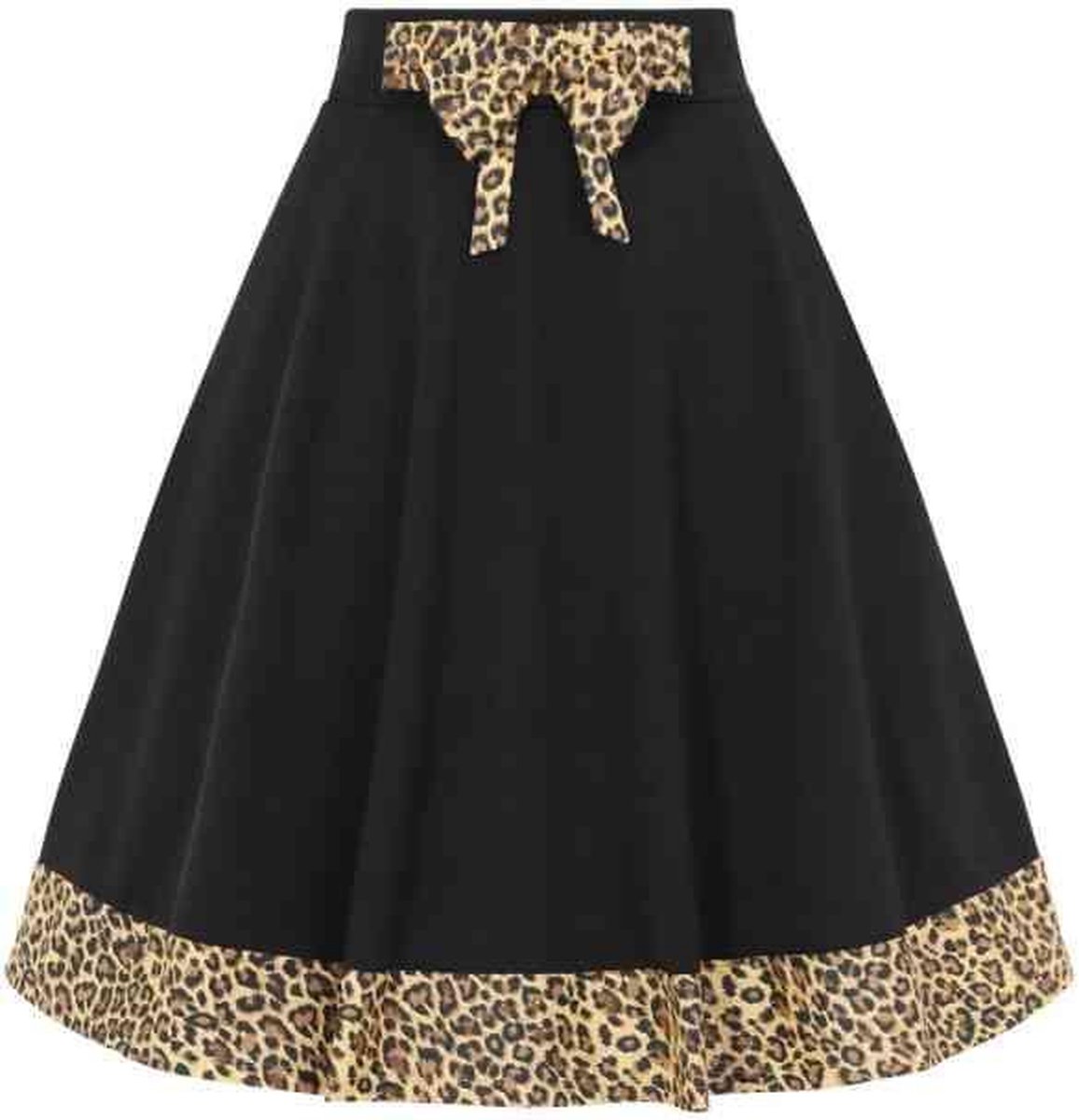 Dancing Days Rok -L- ROCK N ROLL LEOPARD Zwart